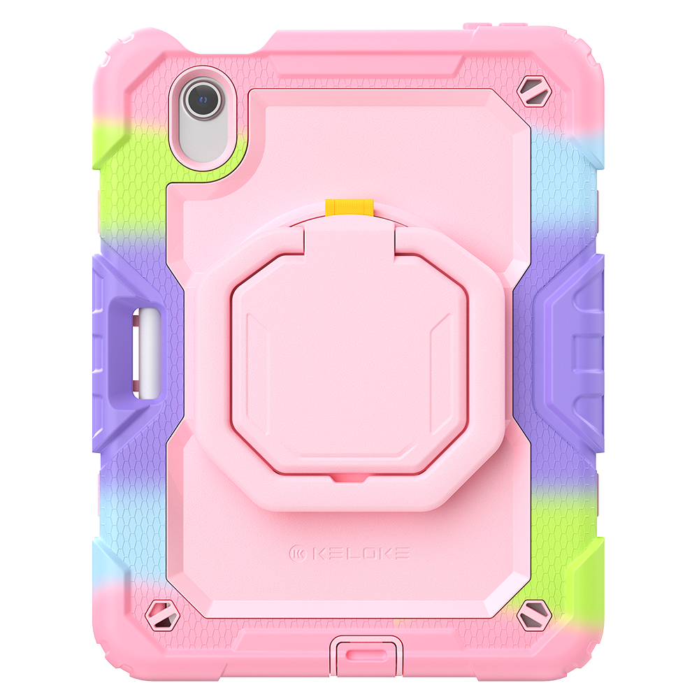 Shock‑G 3‑Layer Armor & Rotating Hand Grip for iPad Mini 8.3" (A17 Pro/6th Gen)