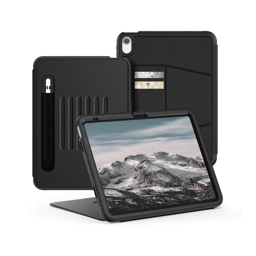 SEYMAC iPad A16 11 Inch Case (2025)-Leather-C Series-iPad A16-Black-SEYMAC