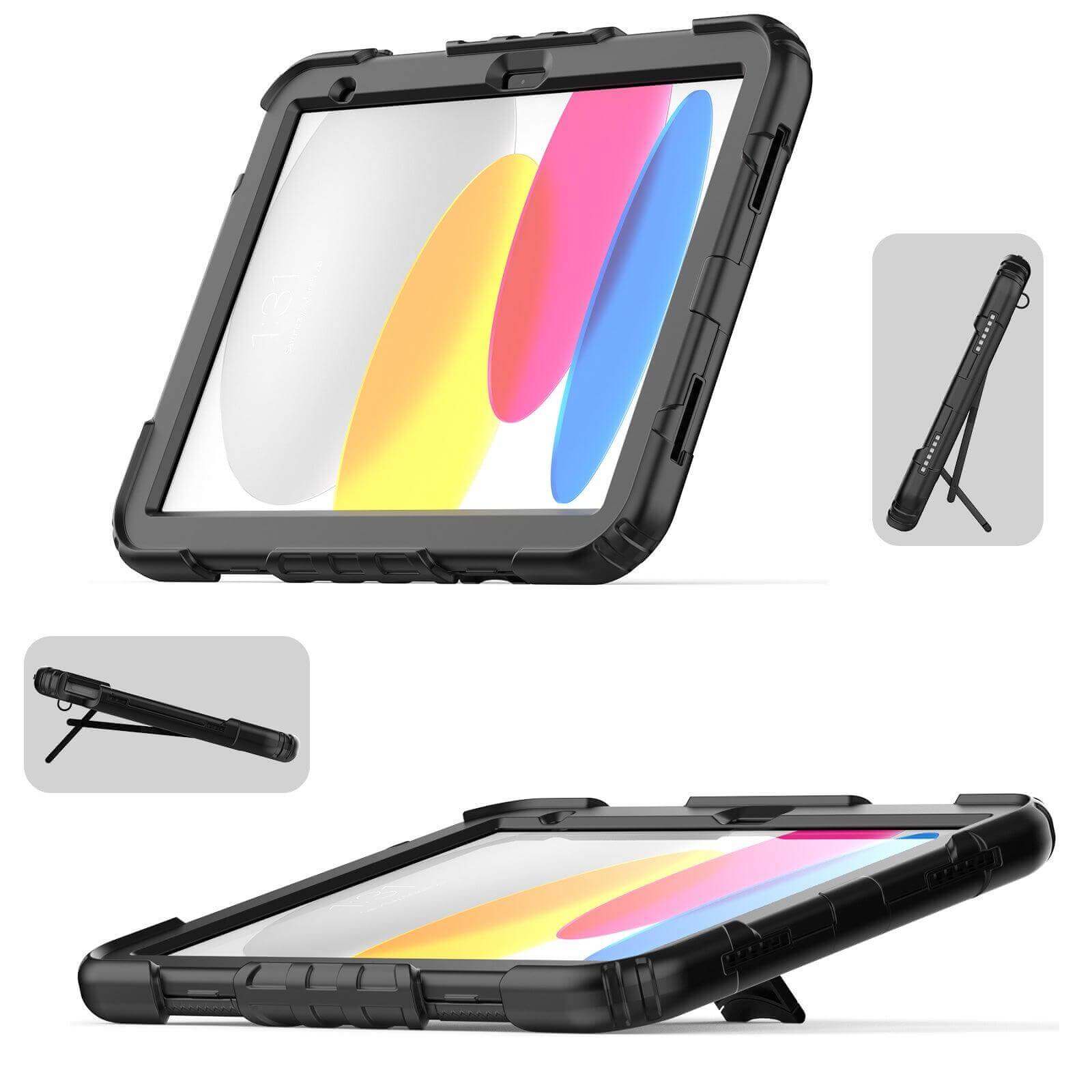 iPad (A16) 11th/10th Gen 11/10.9 Inch Heavy Duty Case with Built‑in Kickstand