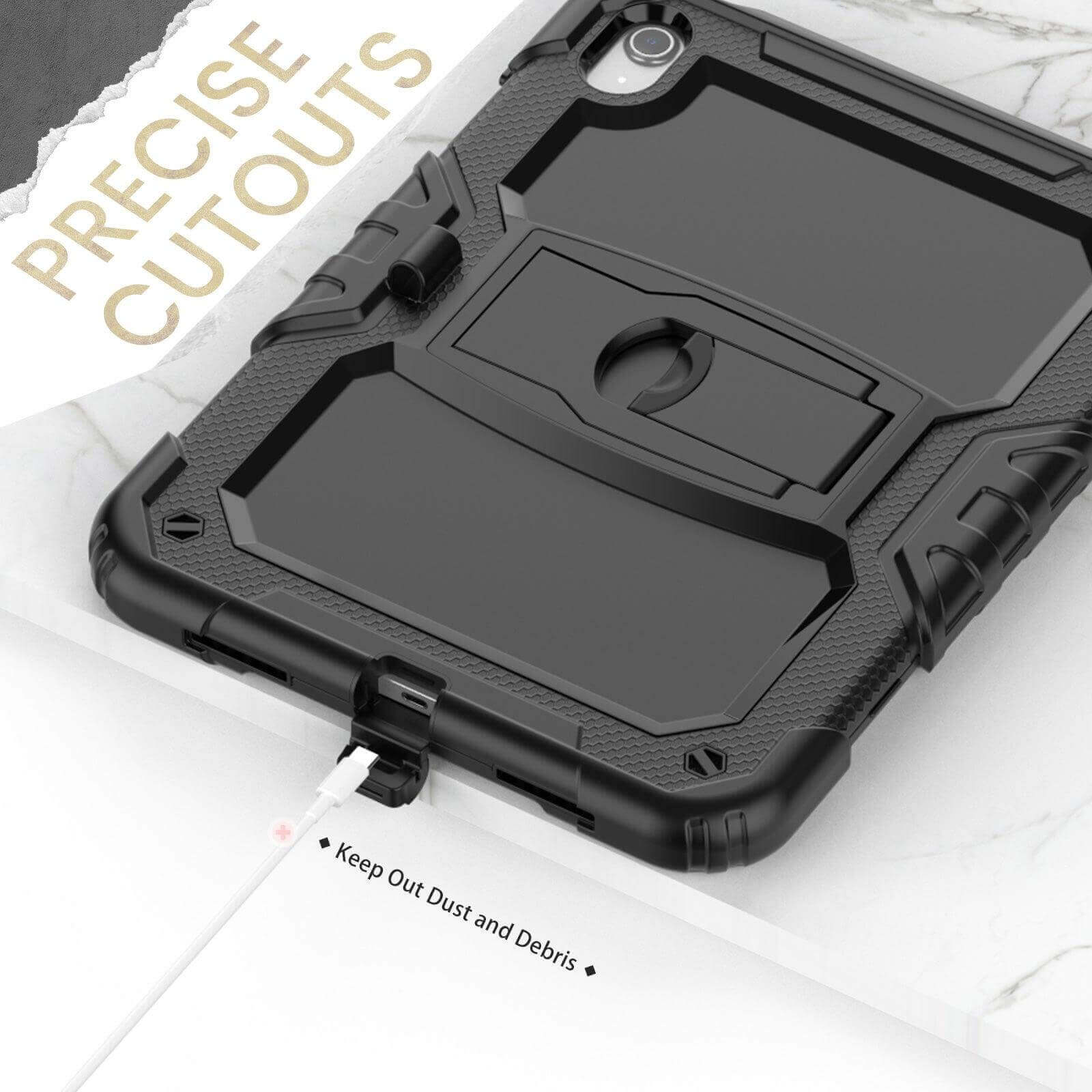 iPad (A16) 11th/10th Gen 11/10.9 Inch Heavy Duty Case with Built‑in Kickstand