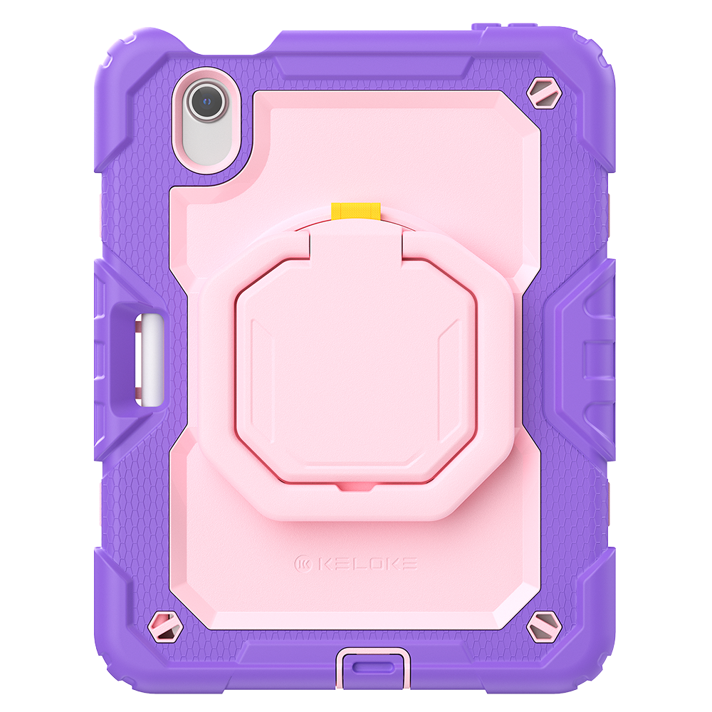 Shock‑G 3‑Layer Armor & Rotating Hand Grip for iPad Mini 8.3" (A17 Pro/6th Gen)