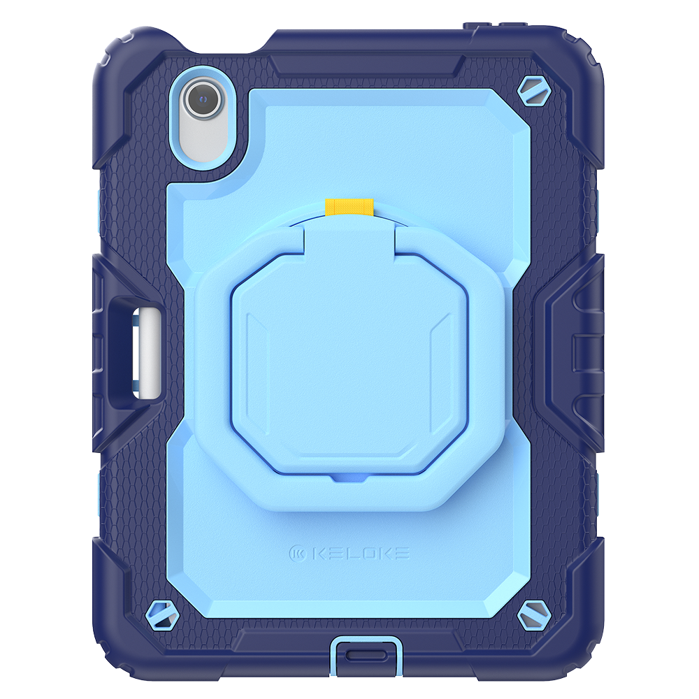 Shock‑G 3‑Layer Armor & Rotating Hand Grip for iPad Mini 8.3" (A17 Pro/6th Gen)