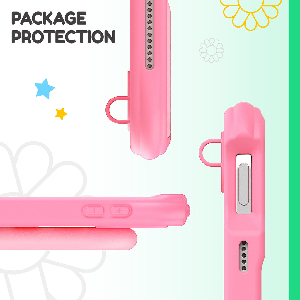 iPad (A16) 11th/10th Gen 11/10.9 Inch Kids Tablet Case - Shockproof Handle Stand Cover,Pink-t4option0_4