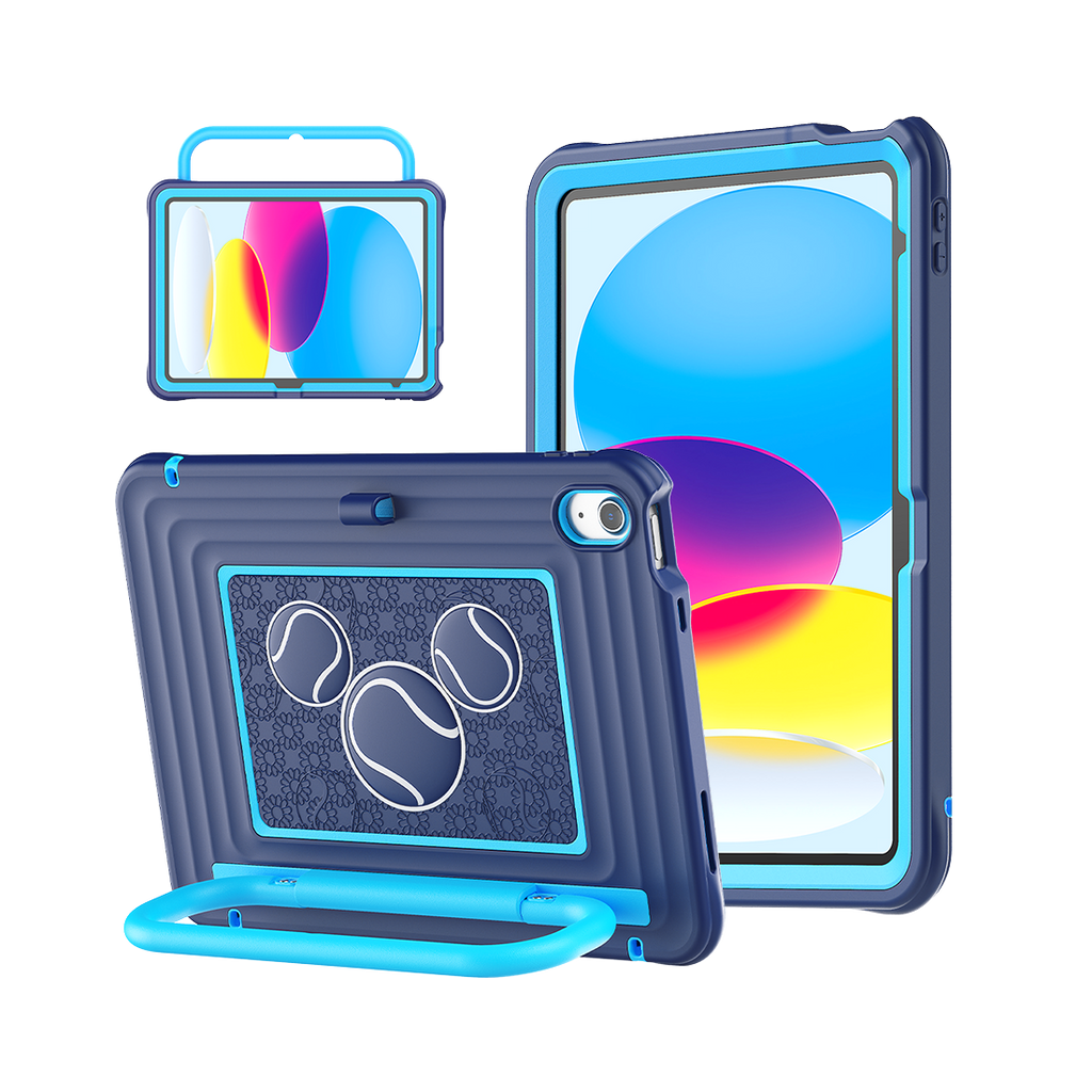 iPad (A16) 11th/10th Gen 11/10.9 Inch Kids Tablet Case - Shockproof Handle Stand Cover,Indigo-t4option0_0