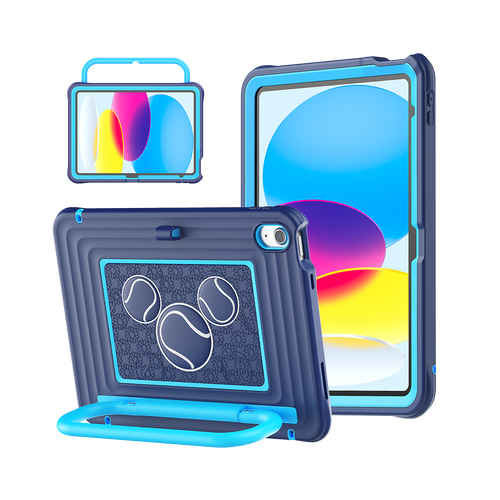 iPad (A16) 11th/10th Gen 11/10.9 Inch Kids Tablet Case - Shockproof Handle Stand Cover,Indigo-t4option0_0