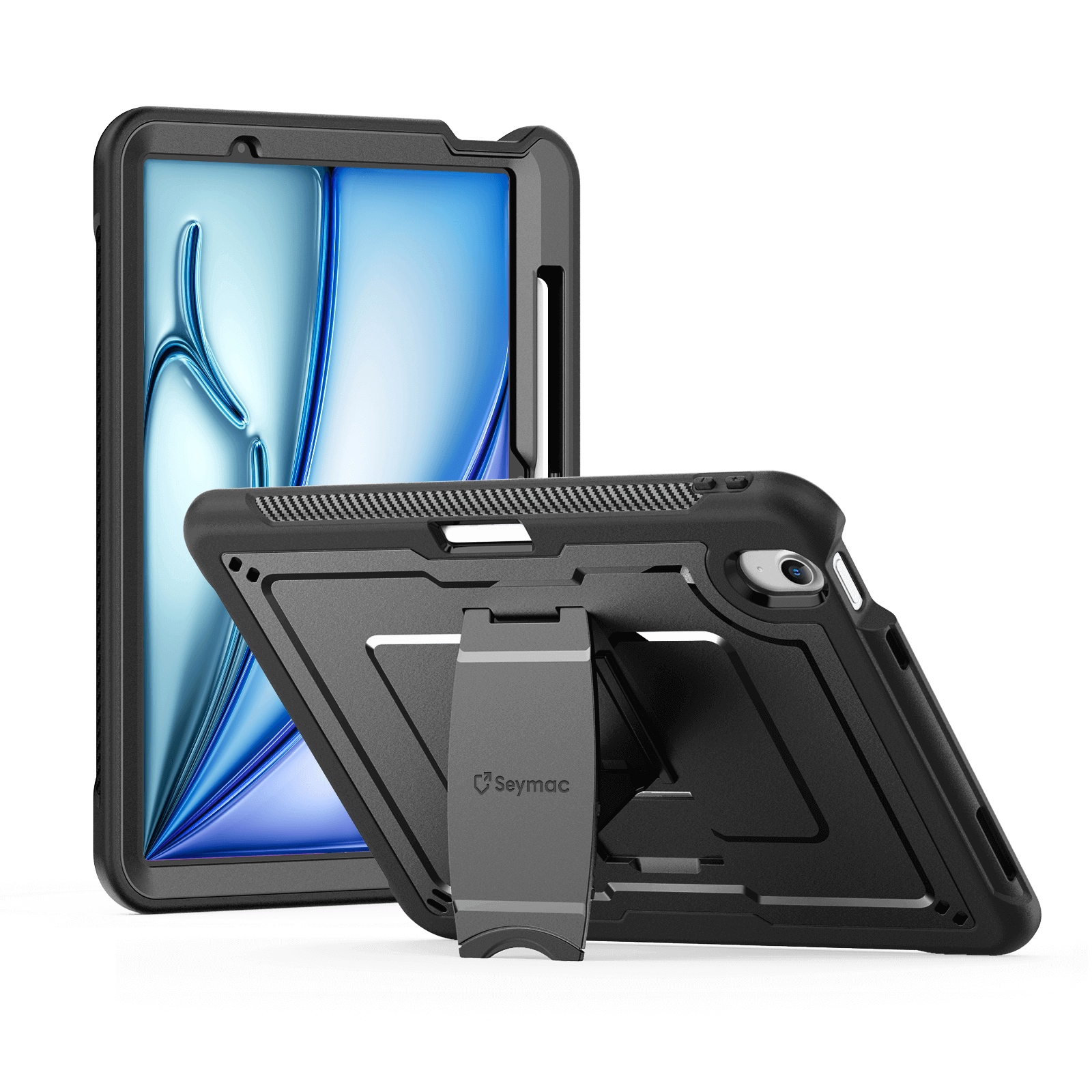 SEYMAC iPad 10th Gen 10.9 Inch Case (2022)-TPU-K Series-Black
