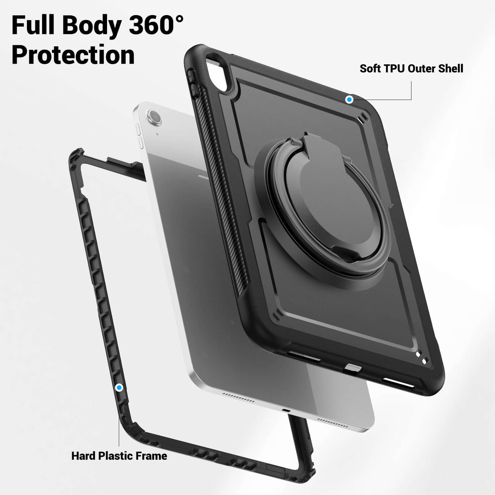 SEYMAC iPad 10th Gen 10.9 Inch Case (2022)-TPU-G Series-