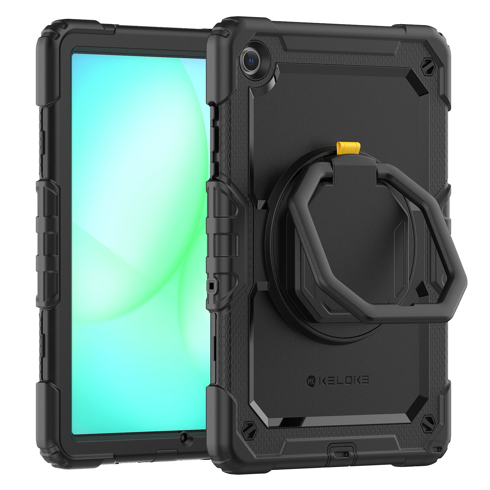 Shock‑G 3‑Layer Armor & Rotating Hand Grip for Galaxy Tab A11+/A9+
