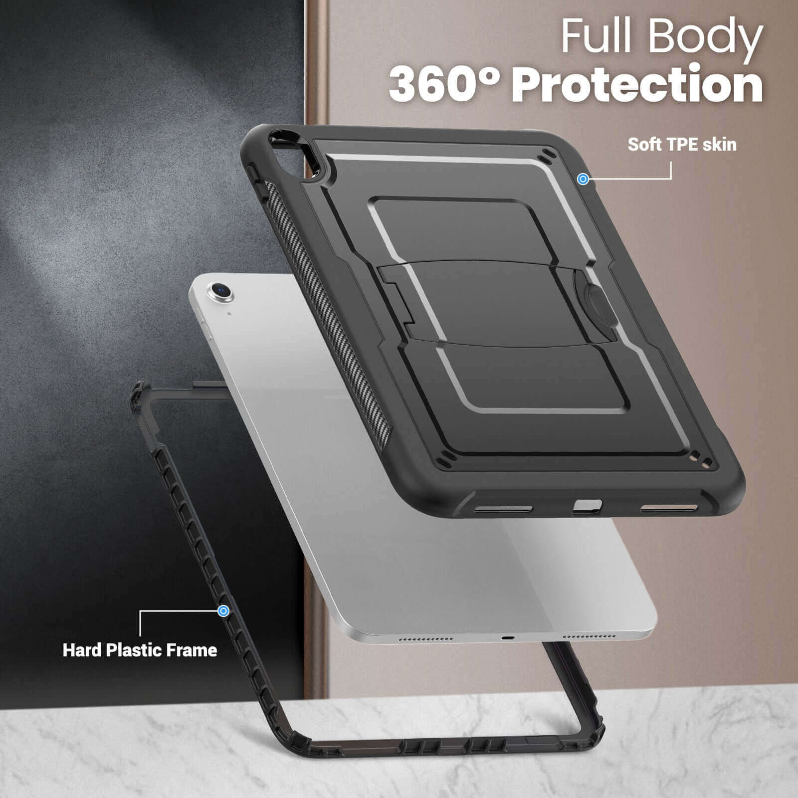 SEYMAC iPad 10th Gen 10.9 Inch Case (2022)-TPU-K Series-