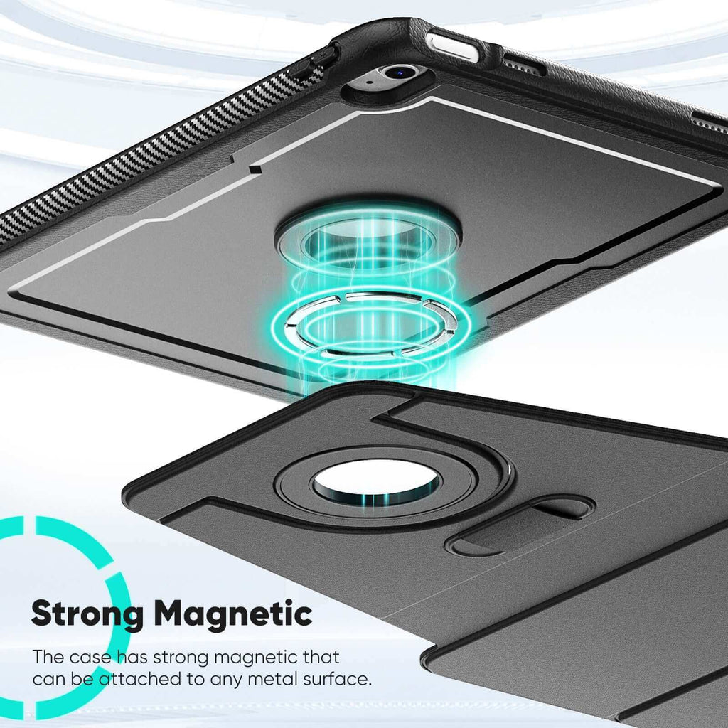 SEYMAC iPad A16 11 Inch Case (2025) strong magnetic design for secure attachment to metal surfaces.
